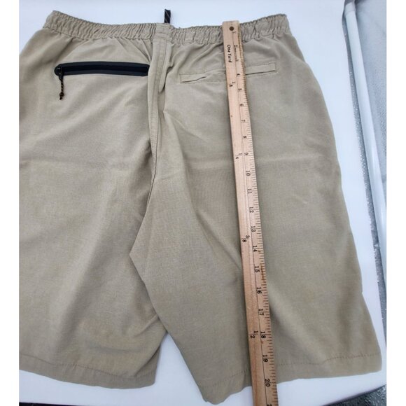 Quiksilver Waterman Men XL Pull On Hybrid Shorts Fishing Outdoor Performance Tan - Picture 6 of 11